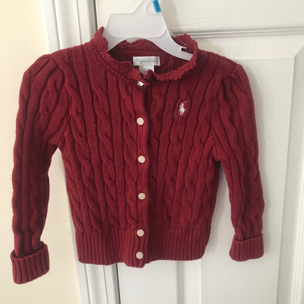 Ralph Lauren toddler cable knit sweater
